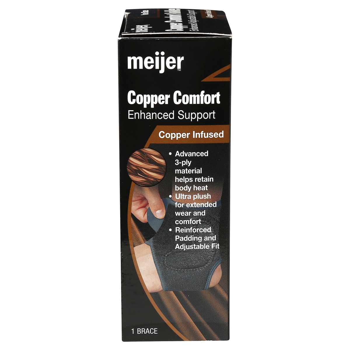 slide 7 of 7, Meijer Copper Comfort Ankle Support, 1 ct