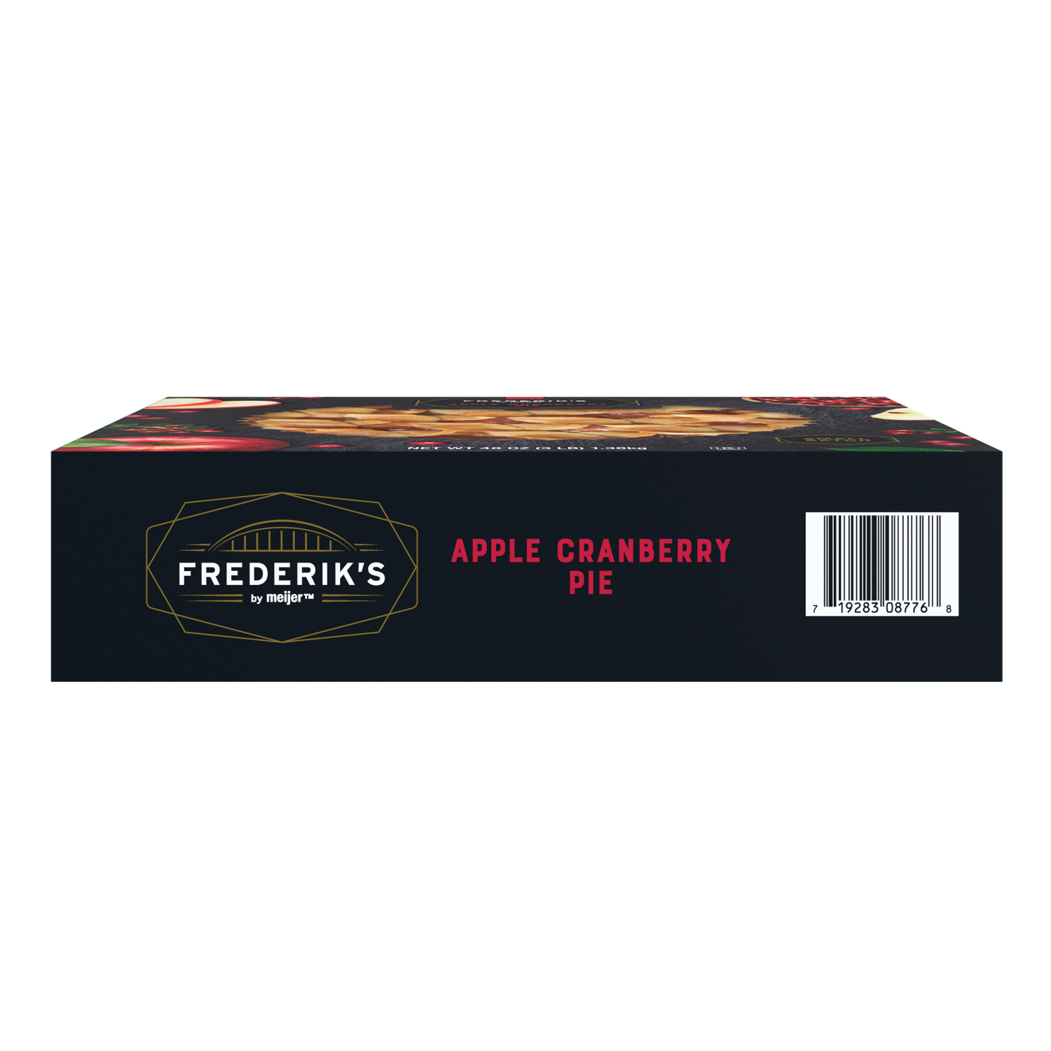 slide 3 of 7, Frederik's By Meijer Frederik's by Meijer 10" Apple Cranberry Twisted Lattice Pie, 48 oz