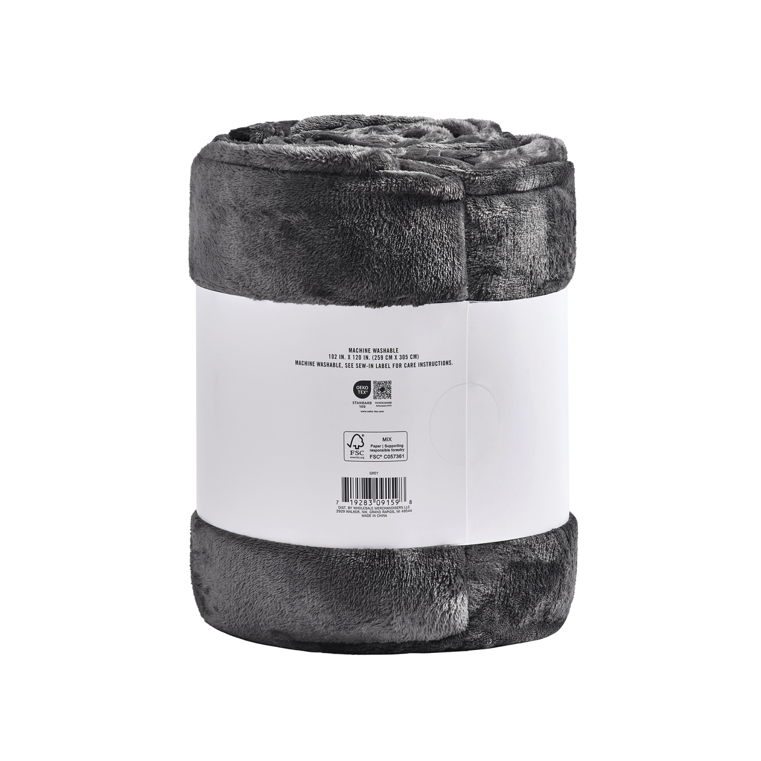 slide 3 of 5, Havenstay Family Blanket, 102 in x 120 in, Grey, 102 inx120 in