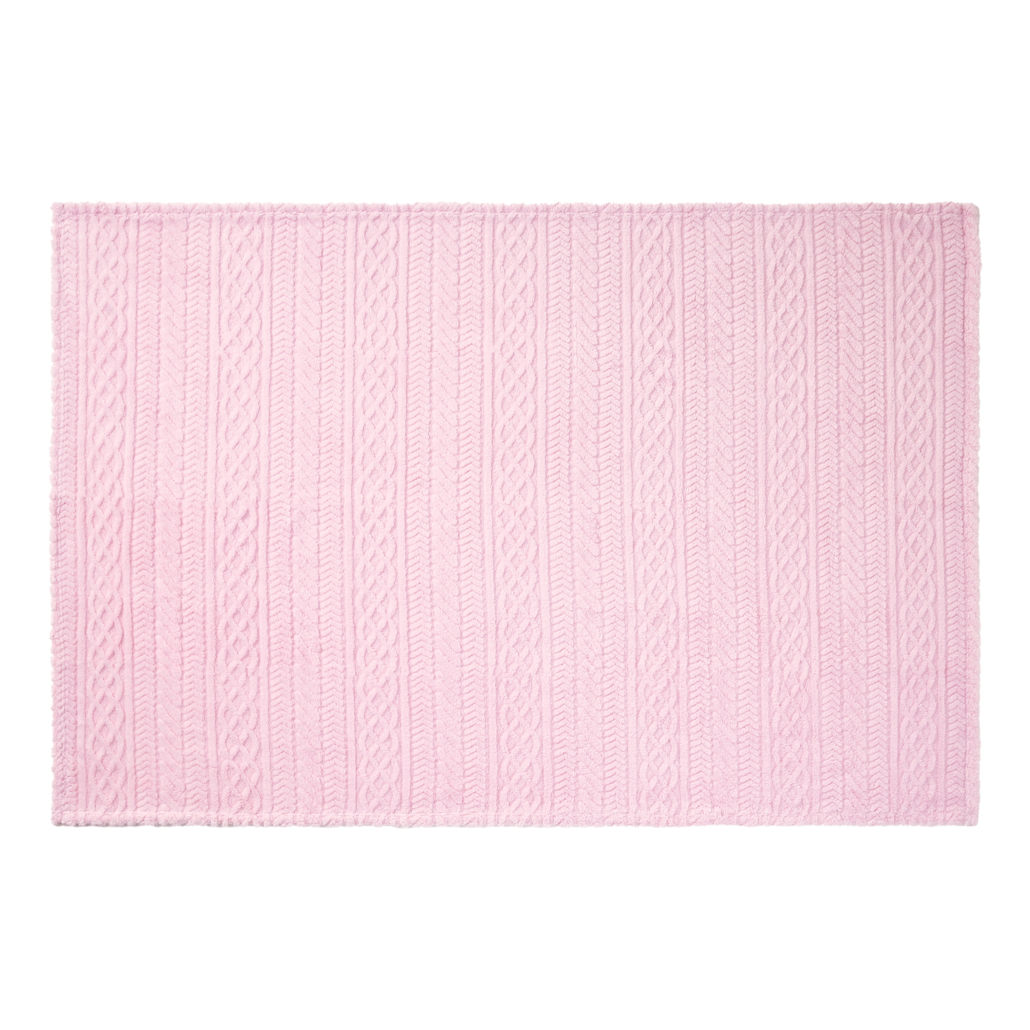 slide 3 of 5, HAVENSTAY HS Cozy Blush Cableknit Throw, 50 in x 70 in