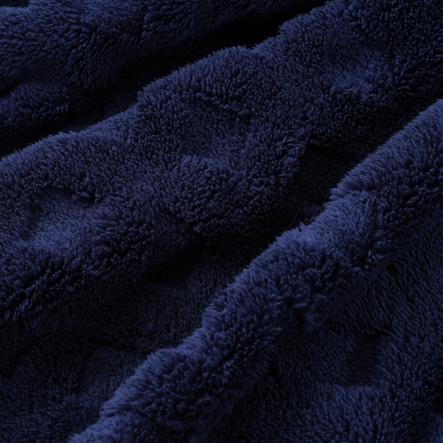 slide 2 of 5, HAVENSTAY HS Cozy Navy Block Throw, 50 in x 70 in