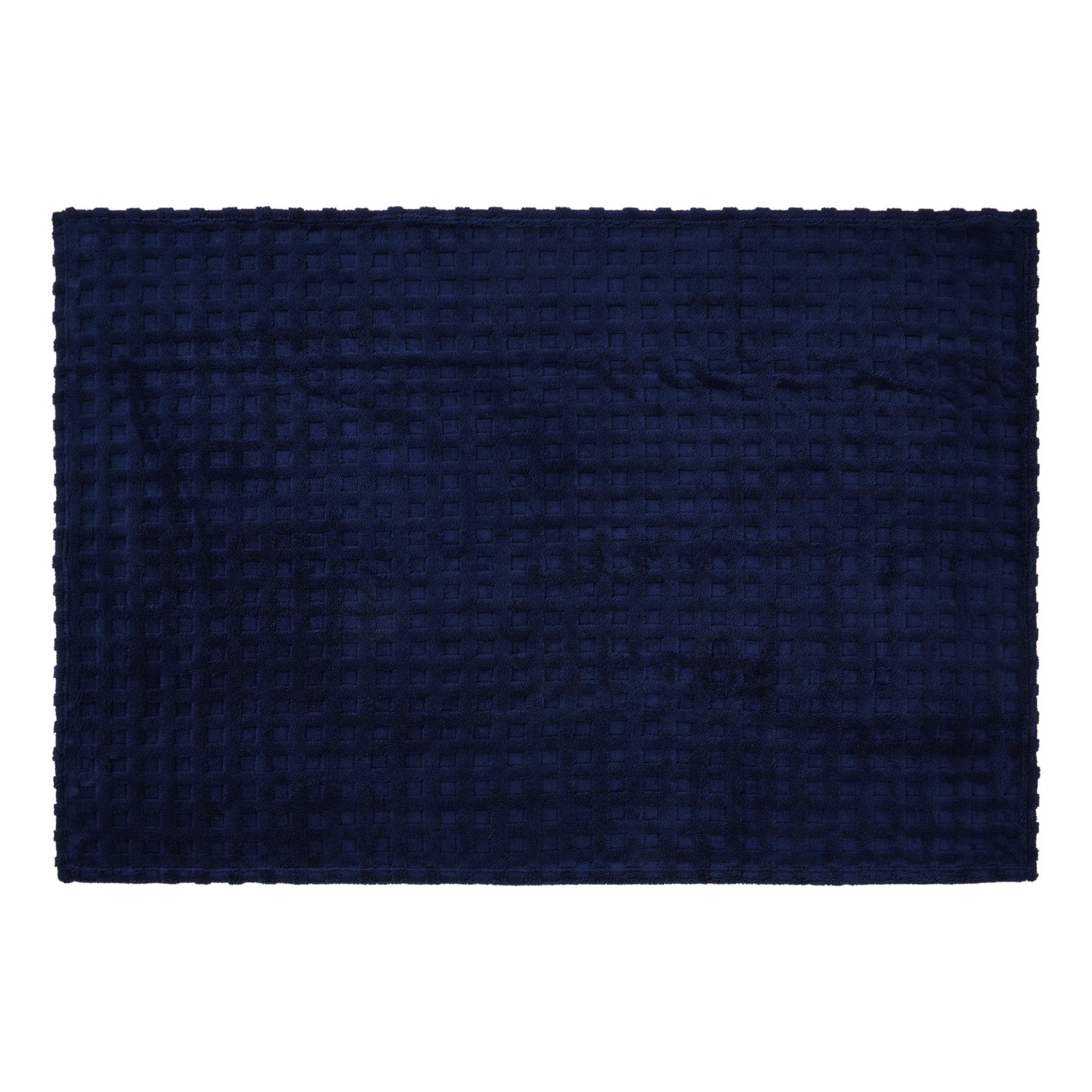 slide 3 of 5, HAVENSTAY HS Cozy Navy Block Throw, 50 in x 70 in