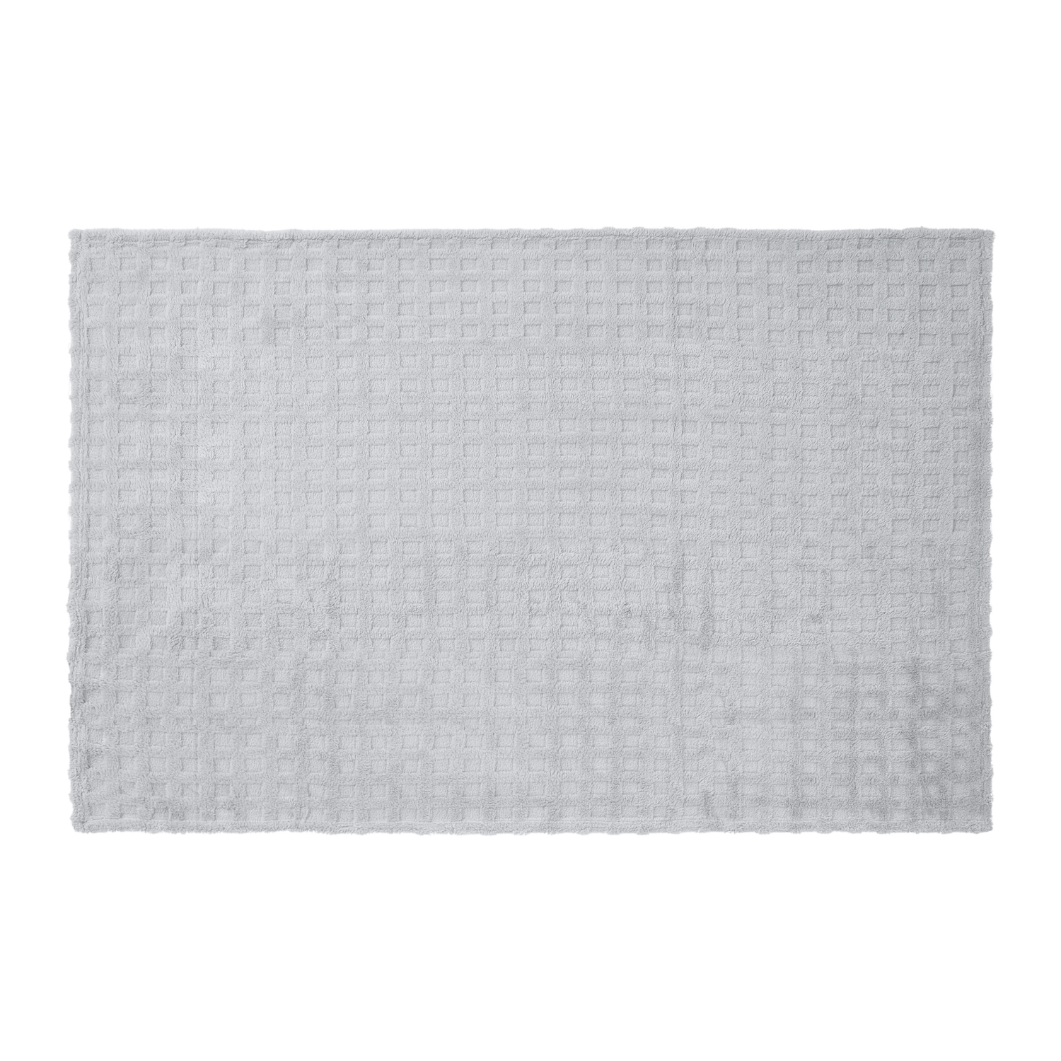 slide 3 of 5, HAVENSTAY HS Cozy Light Grey Block Throw, 50 in x 70 in