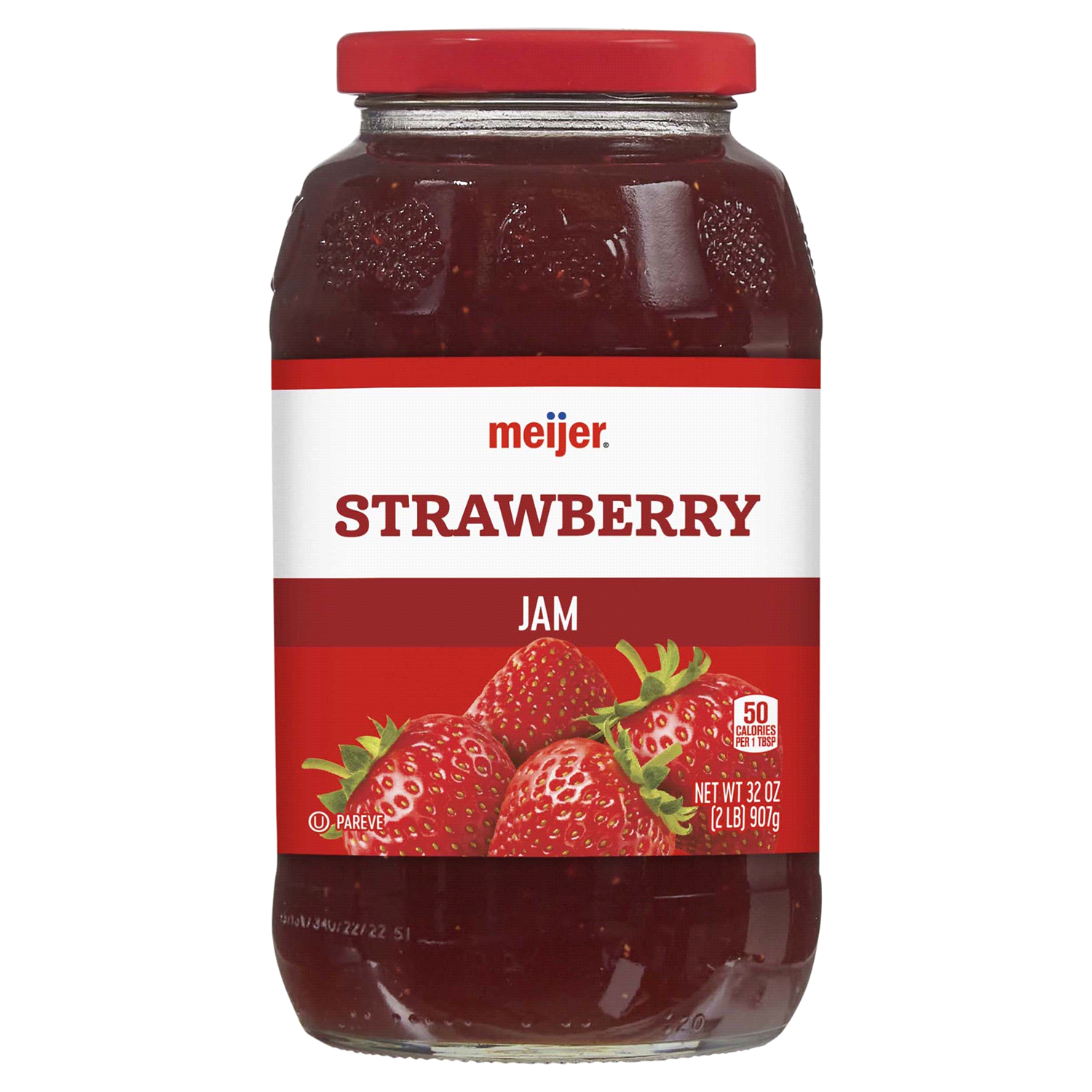 slide 1 of 2, Meijer Strawberry Jam, 32 oz
