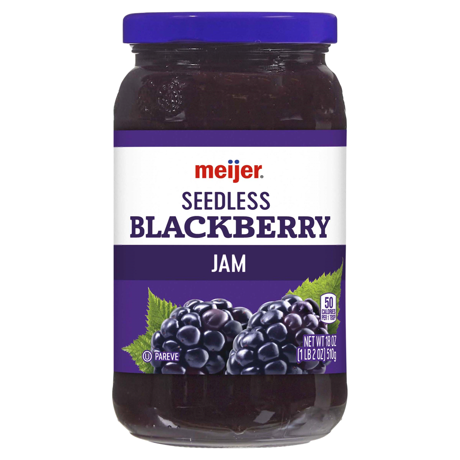 slide 1 of 4, Meijer Seedless Blackberry Preserve, 18 oz