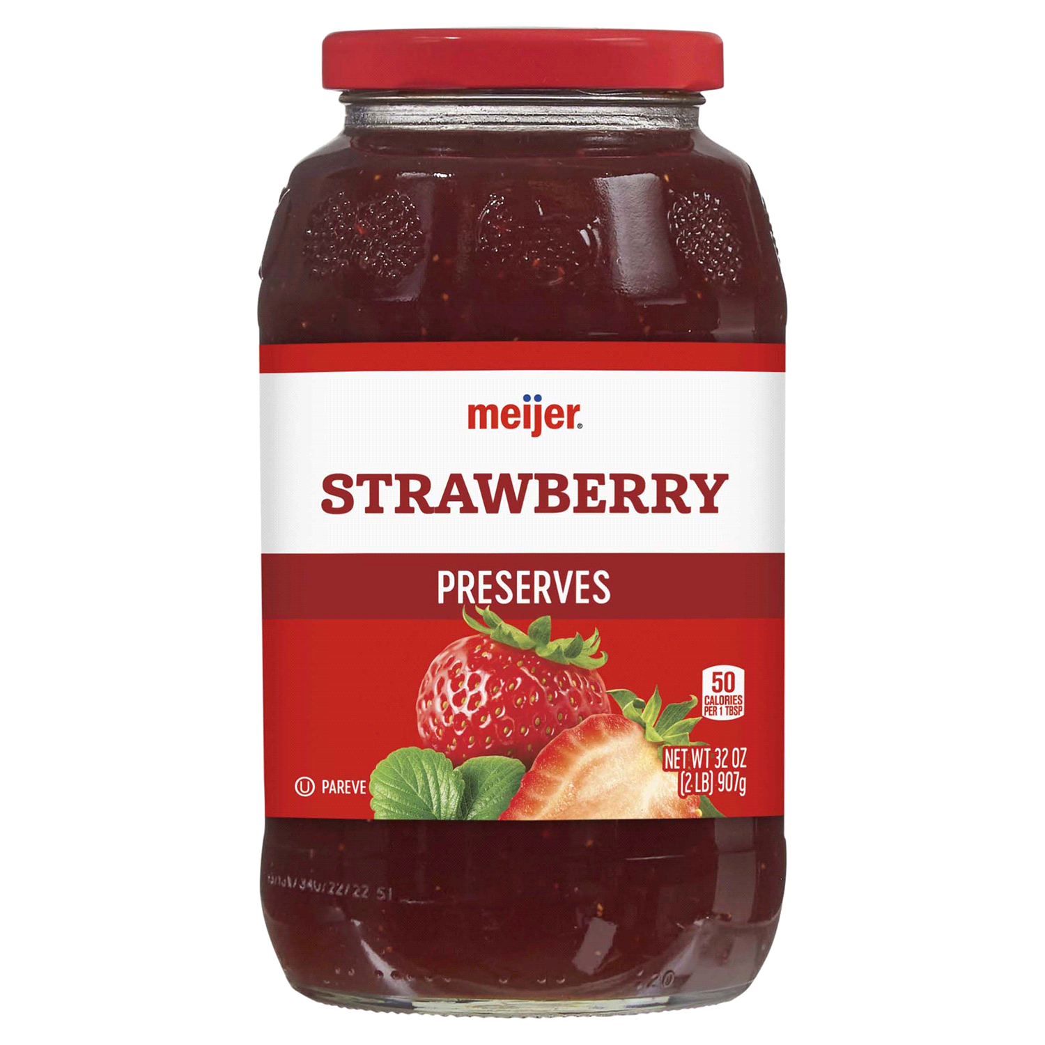 slide 1 of 2, Meijer Strawberry Preserve, 32 oz