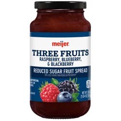 Meijer Raspberry, Blueberry & Blackberry Three Fruits Light Preserves