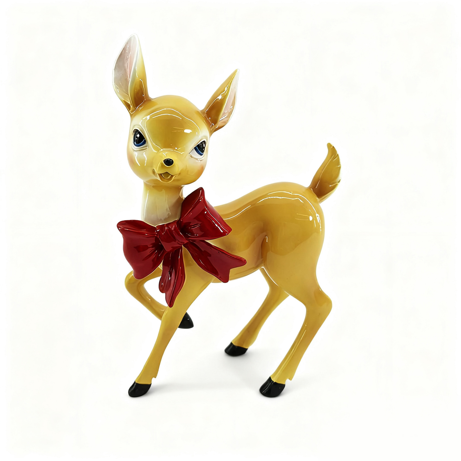 slide 1 of 4, December Home resin reindeer decoration 8in H, 8 in