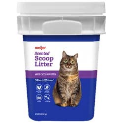 Meijer Scented Scoopable Cat Litter, 35 Lb