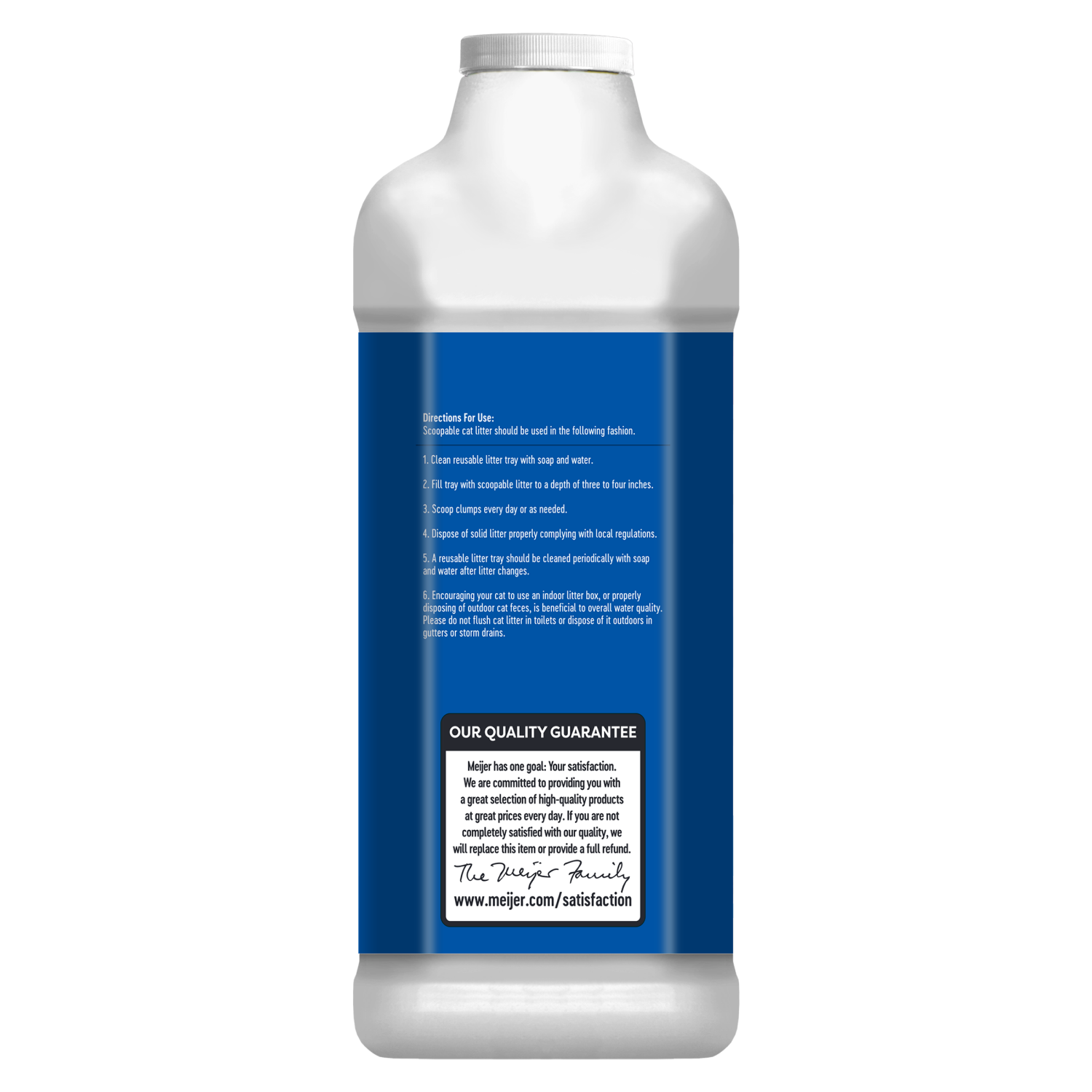 slide 2 of 3, Meijer Scoopable Cat Litter with Baking Soda, Unscented, 20 lb, 20 lb