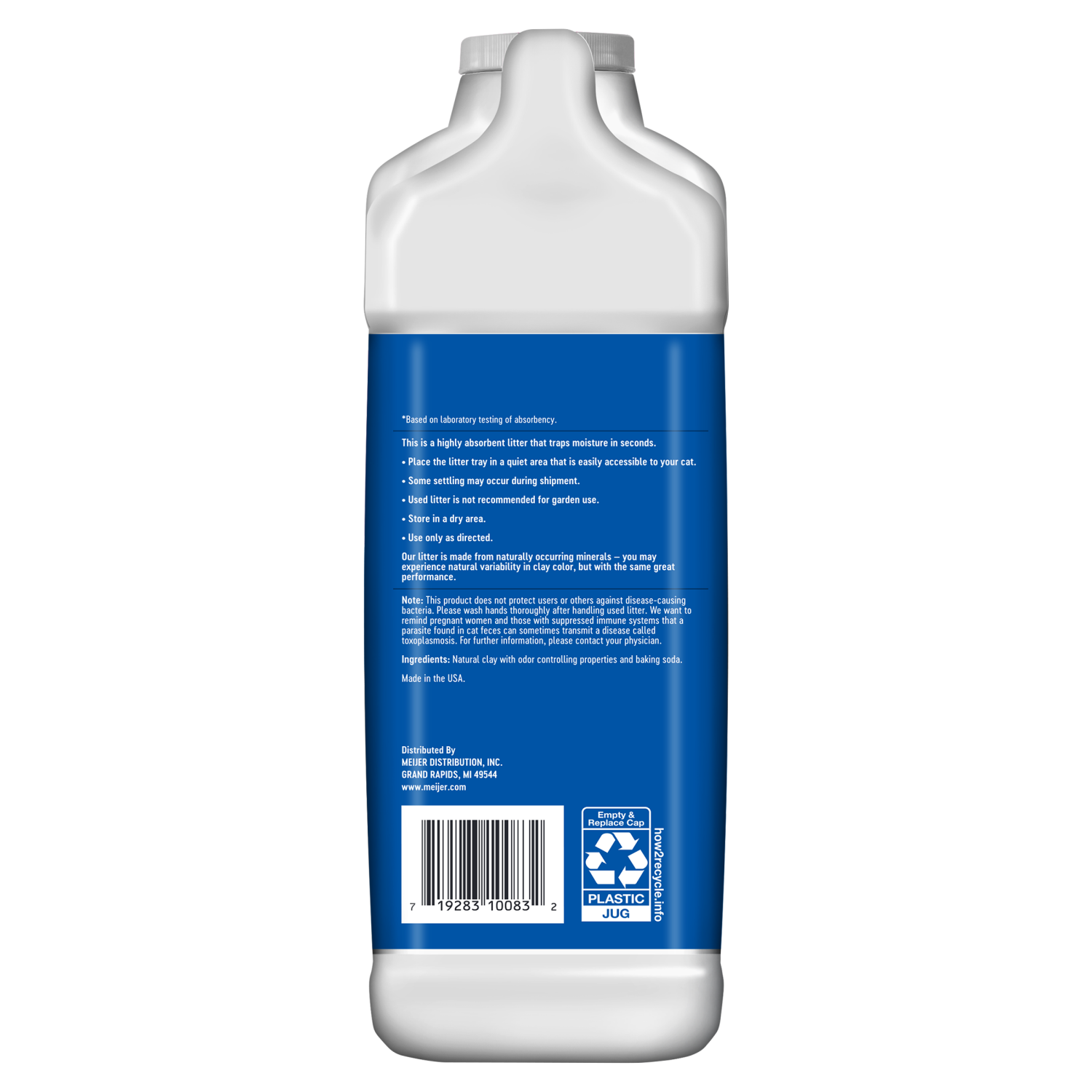 slide 3 of 3, Meijer Scoopable Cat Litter with Baking Soda, Unscented, 20 lb, 20 lb