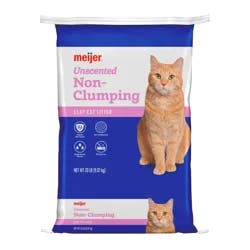Meijer Non-Clumping Cat Litter, Unscented, 20 lbs