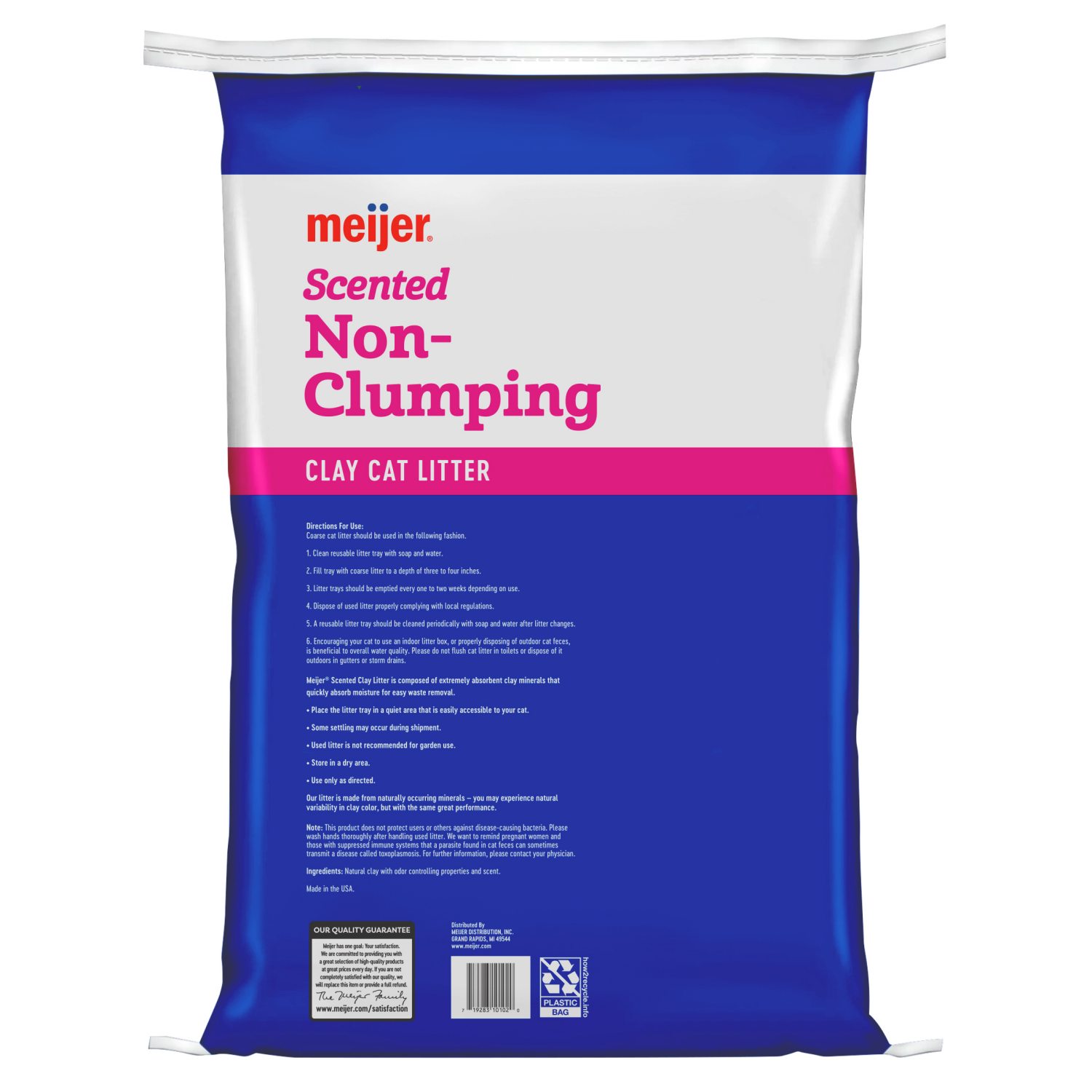 slide 2 of 2, Meijer Non-Clumping Cat Litter, Scented, 40 lbs, 40 lb