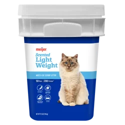 Meijer Light Weight Clumping Litter, Scented, 17.5 Lbs