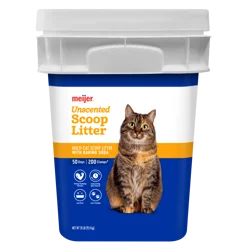 Meijer Unscented Scoop Litter With Baking Soda, 35.1 Lb, Unscented