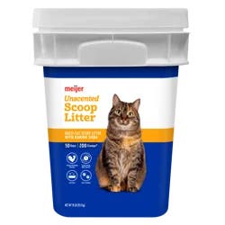 Meijer Unscented Scoop Litter With Baking Soda, 35.1 Lb, Unscented