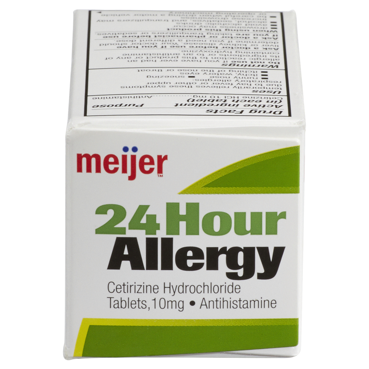 slide 2 of 5, Meijer 24HR Allergy Cetirizine, 10mg, 45 ct