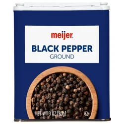 Meijer Ground Black Pepper, 3 oz