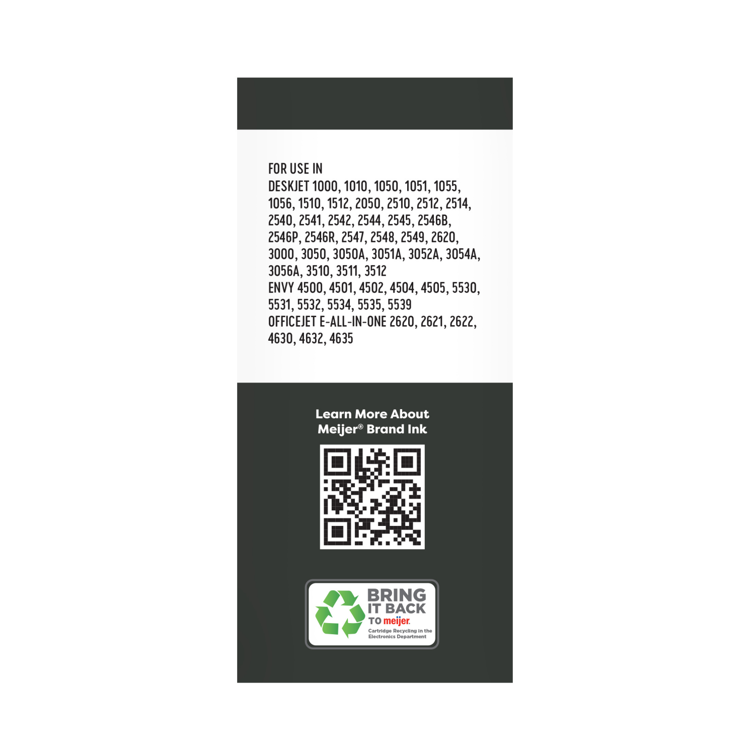 slide 4 of 7, Meijer Brand Remanufacture Ink Cartridge, replacement for HP, 1 ct