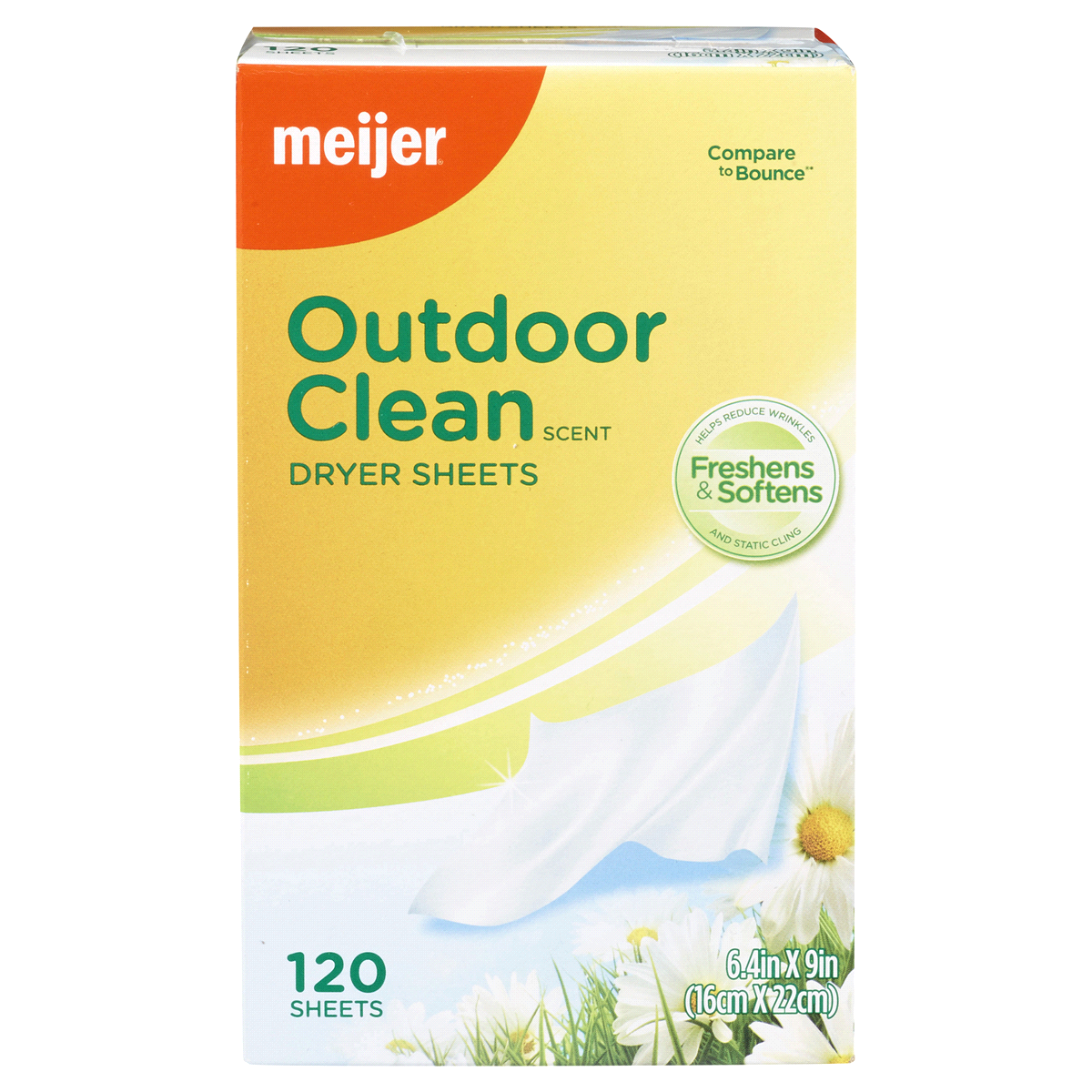 slide 2 of 3, Meijer Fabric Softener Sheets, Outdoor Clean, 120 ct