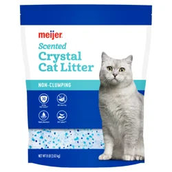 Meijer Crystals Cat Litter, Scented, 8 Lb