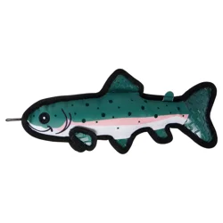 Meijer Tough Spotted Bass Fish Dog Toy