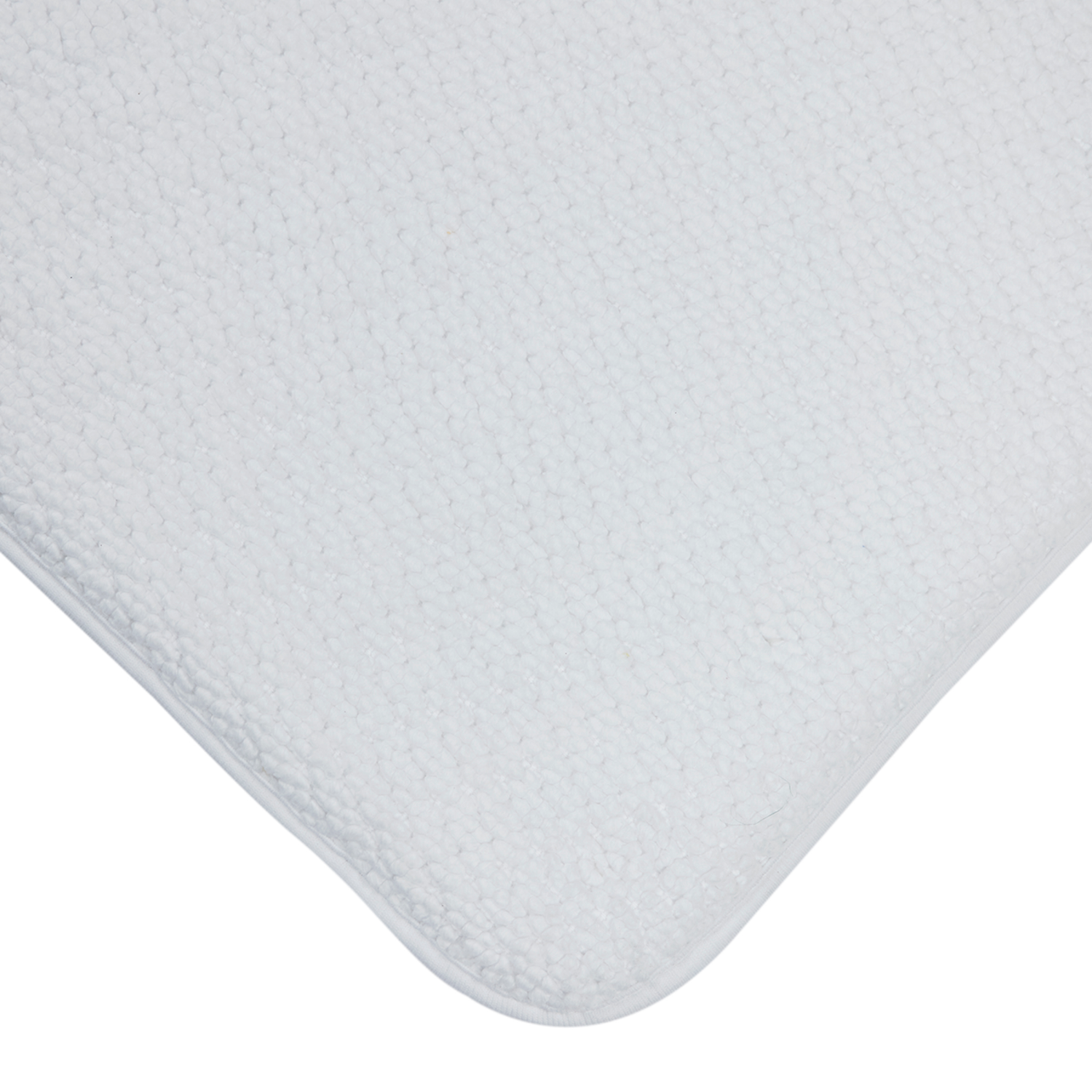 slide 3 of 4, Room & Retreat Luxury, Cotton Memory Foam Bath Mat, 20 in x 32 in, White, 20 x 32 