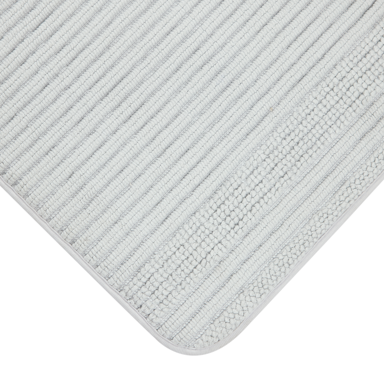 slide 3 of 4, Room & Retreat Luxury, Cotton Memory Foam Bath Mat, 20 in x 32 in, Gray, 20 x 32 