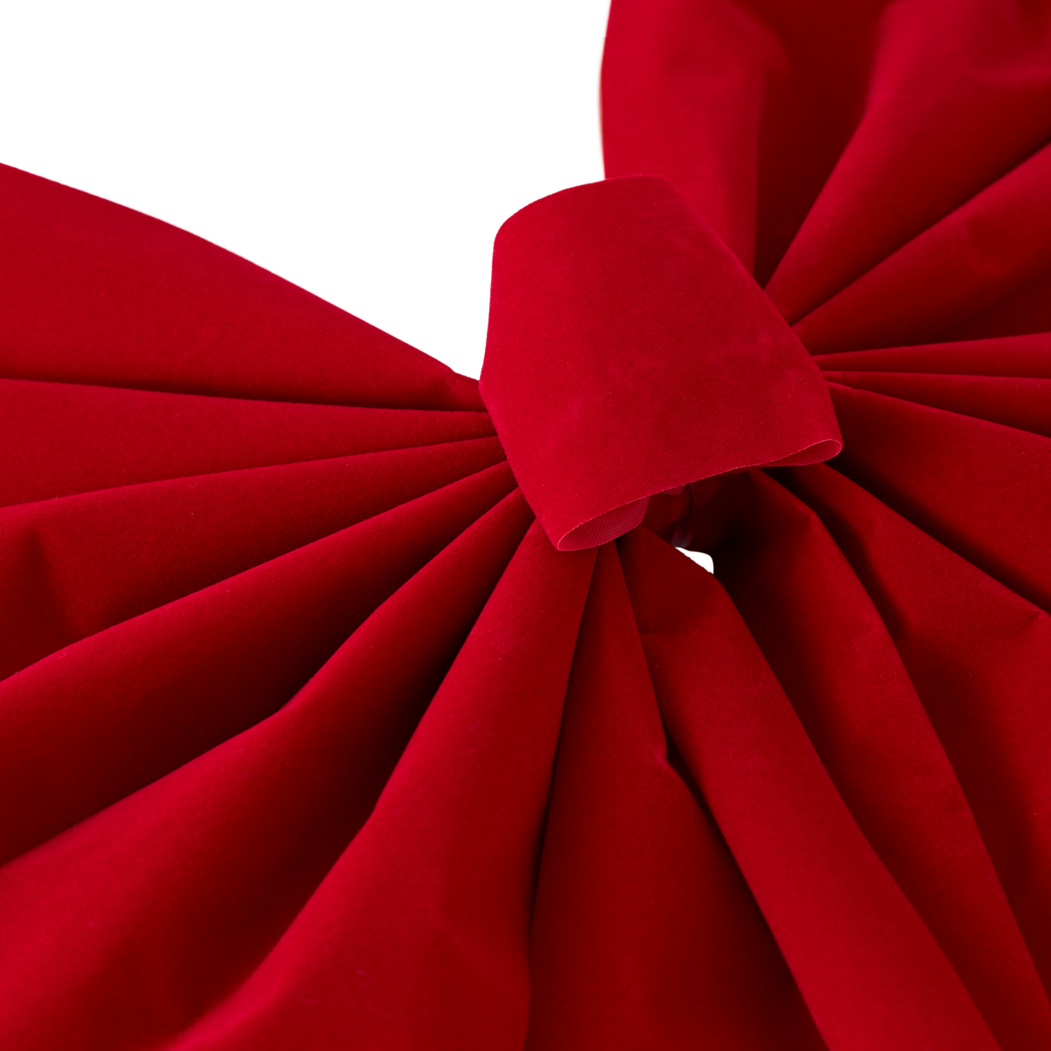 slide 2 of 2, December Home Bow Flocked Red 14x28, 14 x 28