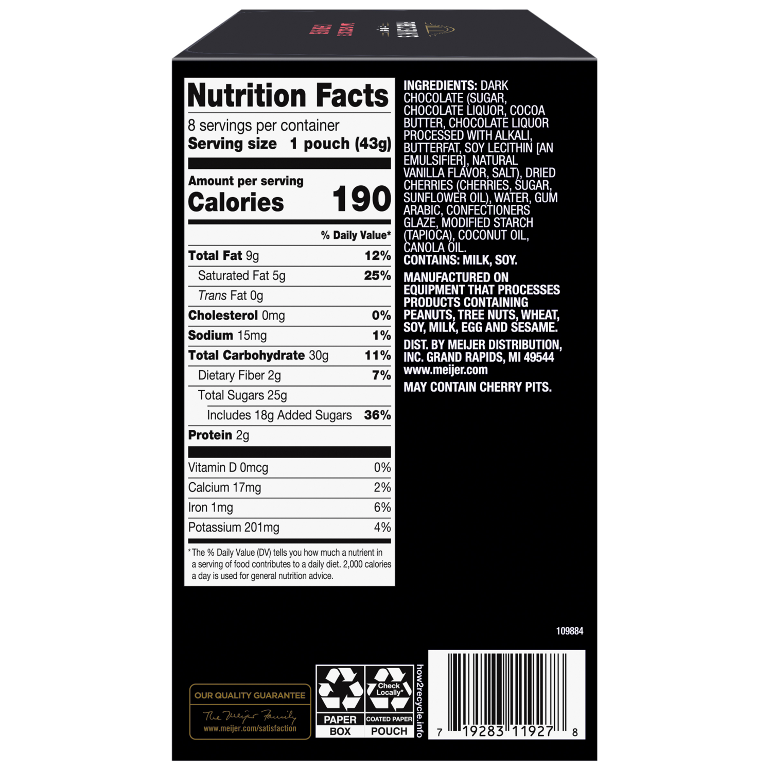 slide 5 of 8, Frederiks By Meijer Frederiks Dark Choc Covered Cherries /, 8 ct; 1.5 oz