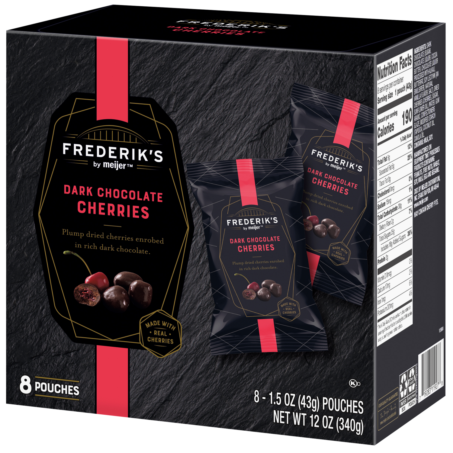 slide 7 of 8, Frederiks By Meijer Frederiks Dark Choc Covered Cherries /, 8 ct; 1.5 oz