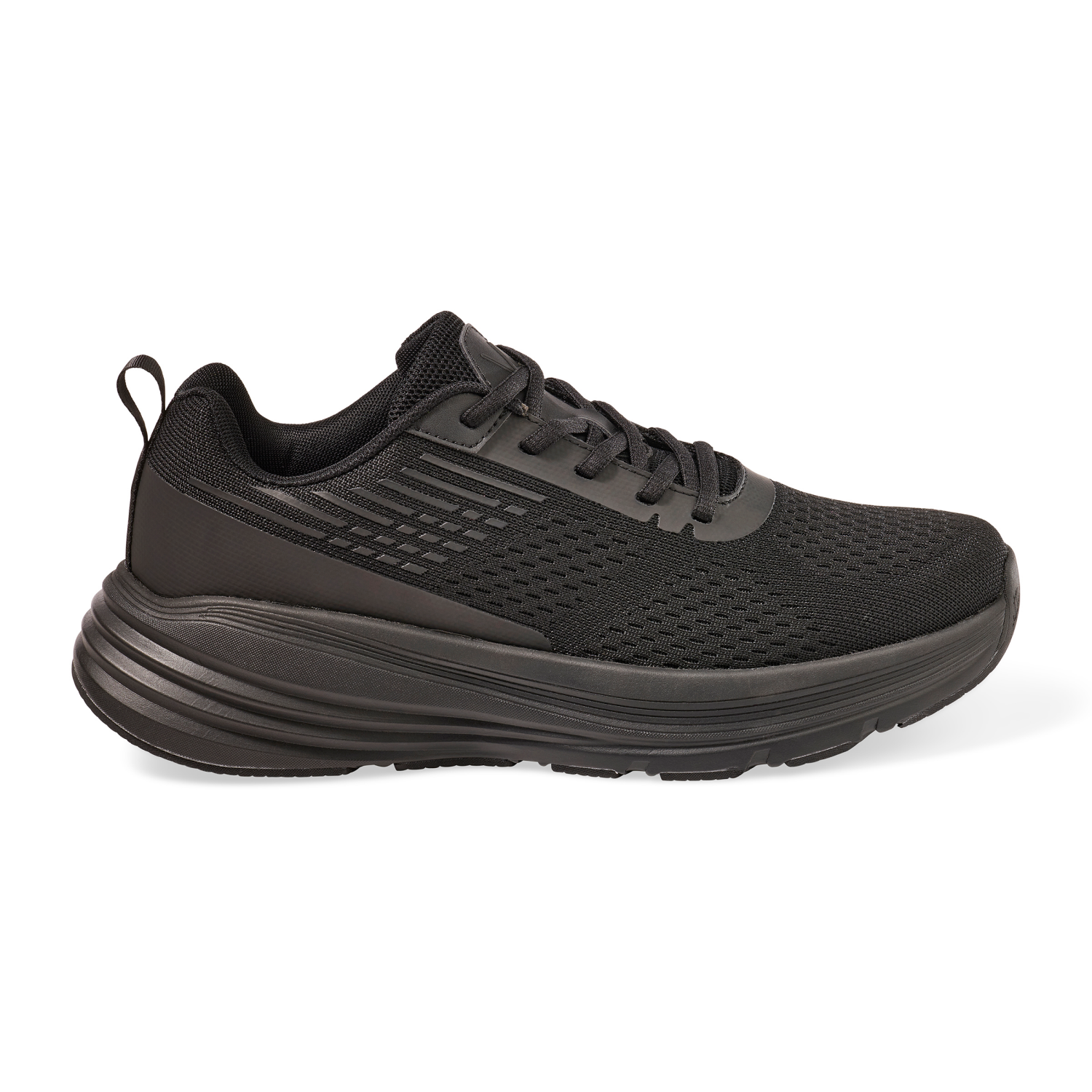 slide 5 of 6, Vively Men's Phoenix Running Shoe, Black, Size 10.5, 1 ct