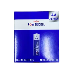 Meijer Powercell Battery Aa 24 Pack Paper Box