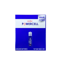 Meijer Powercell Battery Aaa 24 Pack Paper Box
