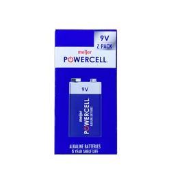 Powercell Battery 9v 2 Pack Paper Box
