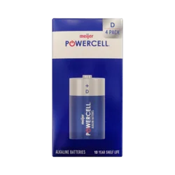 Powercell Battery D 4 Pack Paper Box