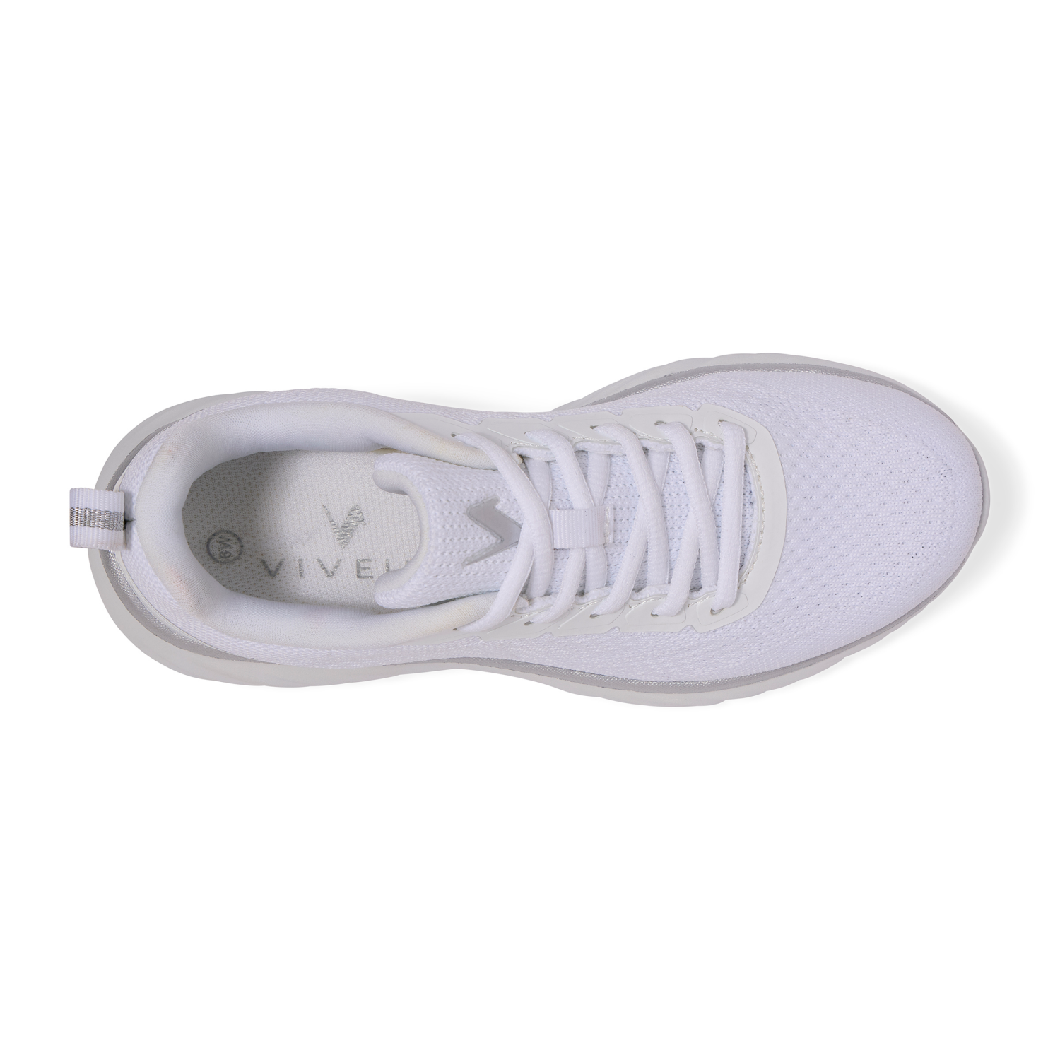 slide 6 of 6, Vively Women's Caspian Walking Shoe, White, Size 10.5, 1 ct