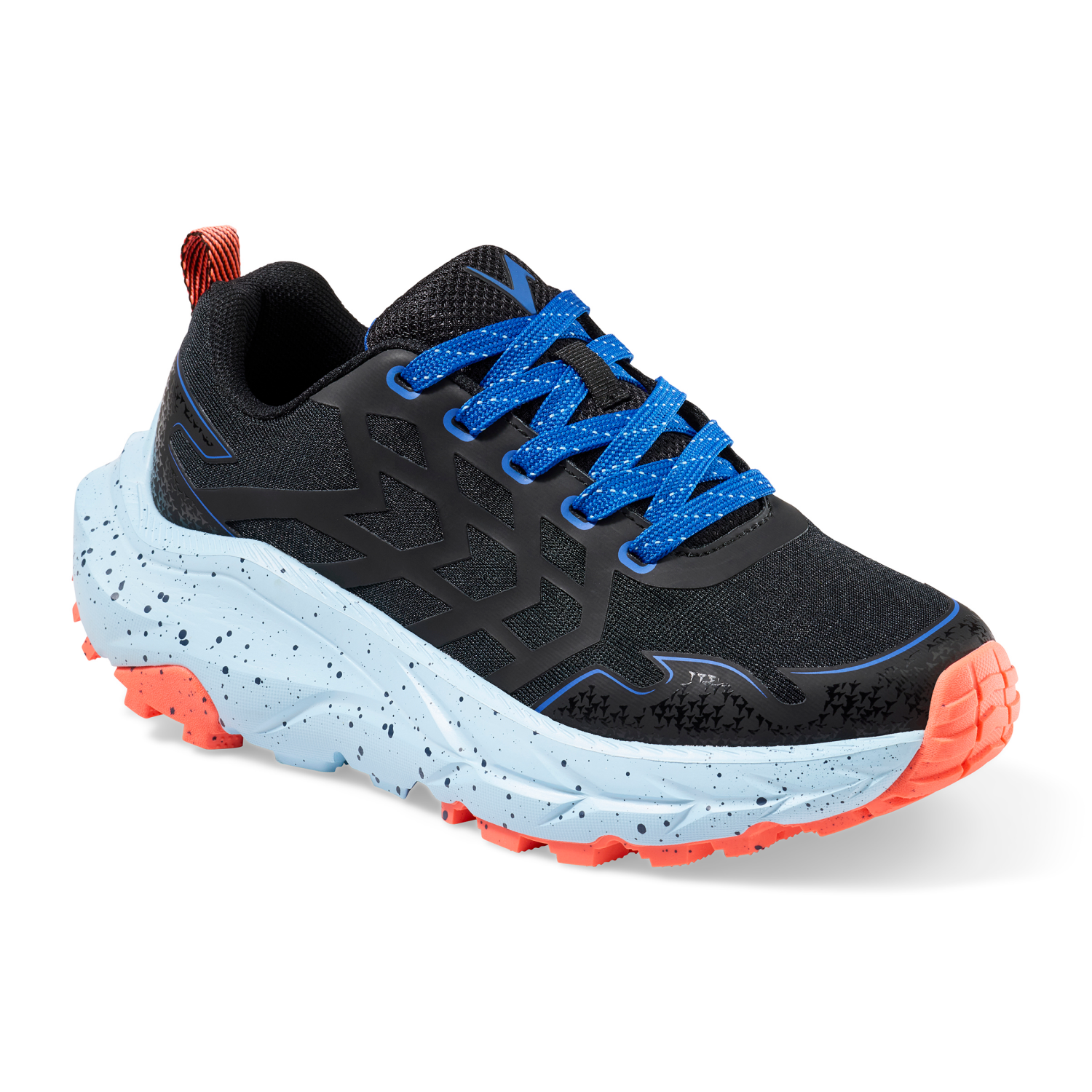 slide 1 of 6, Vively Women's Mountaineer Trail Shoe, Black, Size 10, Size 10