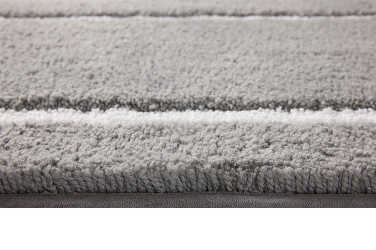 slide 4 of 4, Room & Retreat Luxury Katriel Border Bathmat, 20 in x 32 in, Gray, 20 x 32 