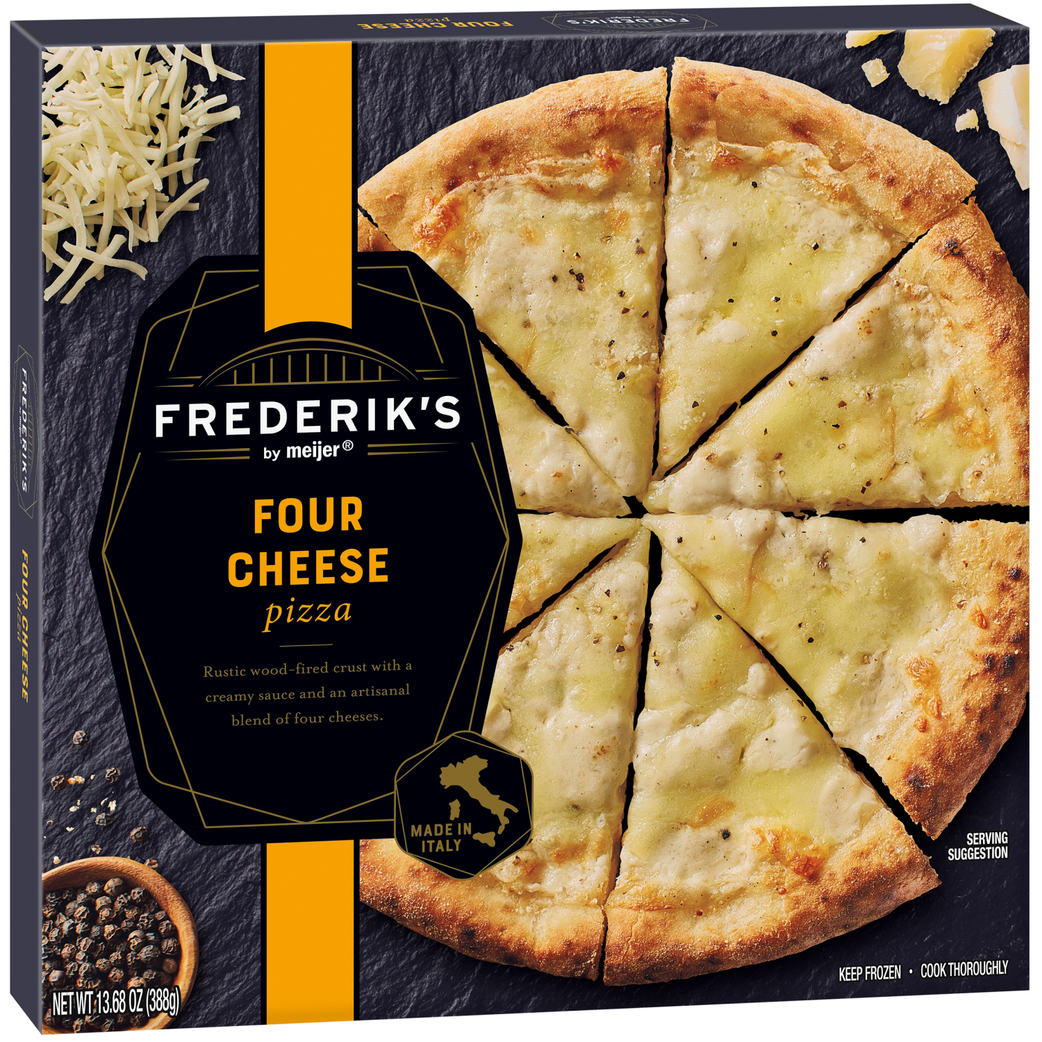 slide 4 of 5, FREDERIKS BY MEIJER Frederik's by Meijer Four Cheese Pizza, 13.68 oz