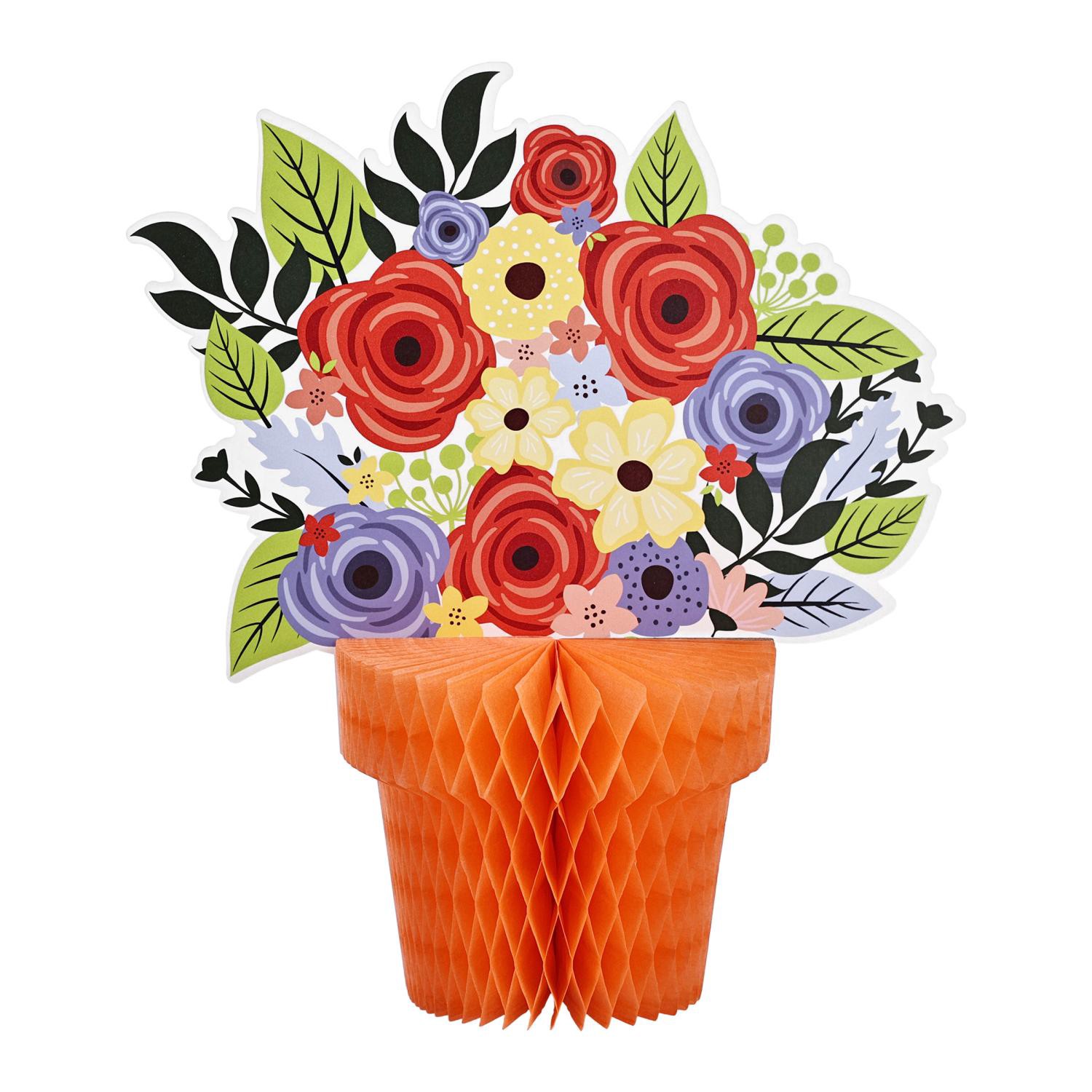 slide 1 of 2, Meijer Poppy Honeycomb Centerpiece, 1 ct