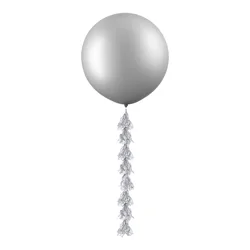 Meijer Silver Tassel Balloon