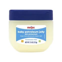 Meijer Baby Petroleum Jelly Fragrance Free, 7.5 Oz