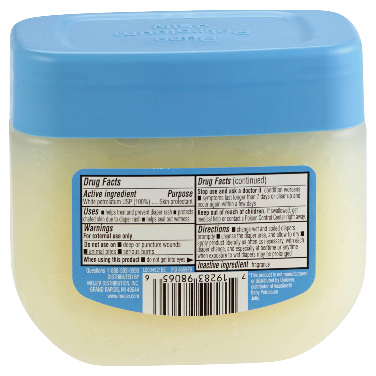 slide 2 of 2, Meijer Baby Petroleum Jelly Skin Protectant, 13 oz