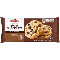 Meijer Dark Bittersweet Chocolate Baking Chips