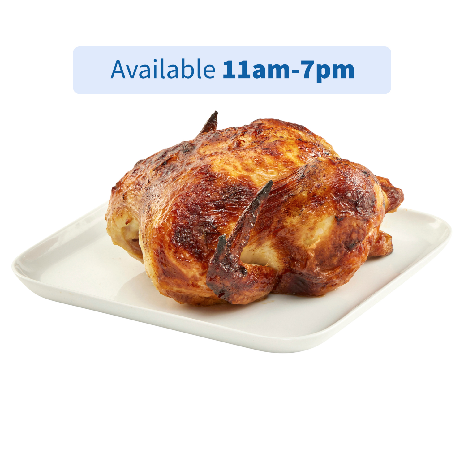 slide 1 of 4, Fresh from Meijer Whole Rotisserie Chicken, Sold Hot  (Available 11 AM - 7 PM), 30 oz