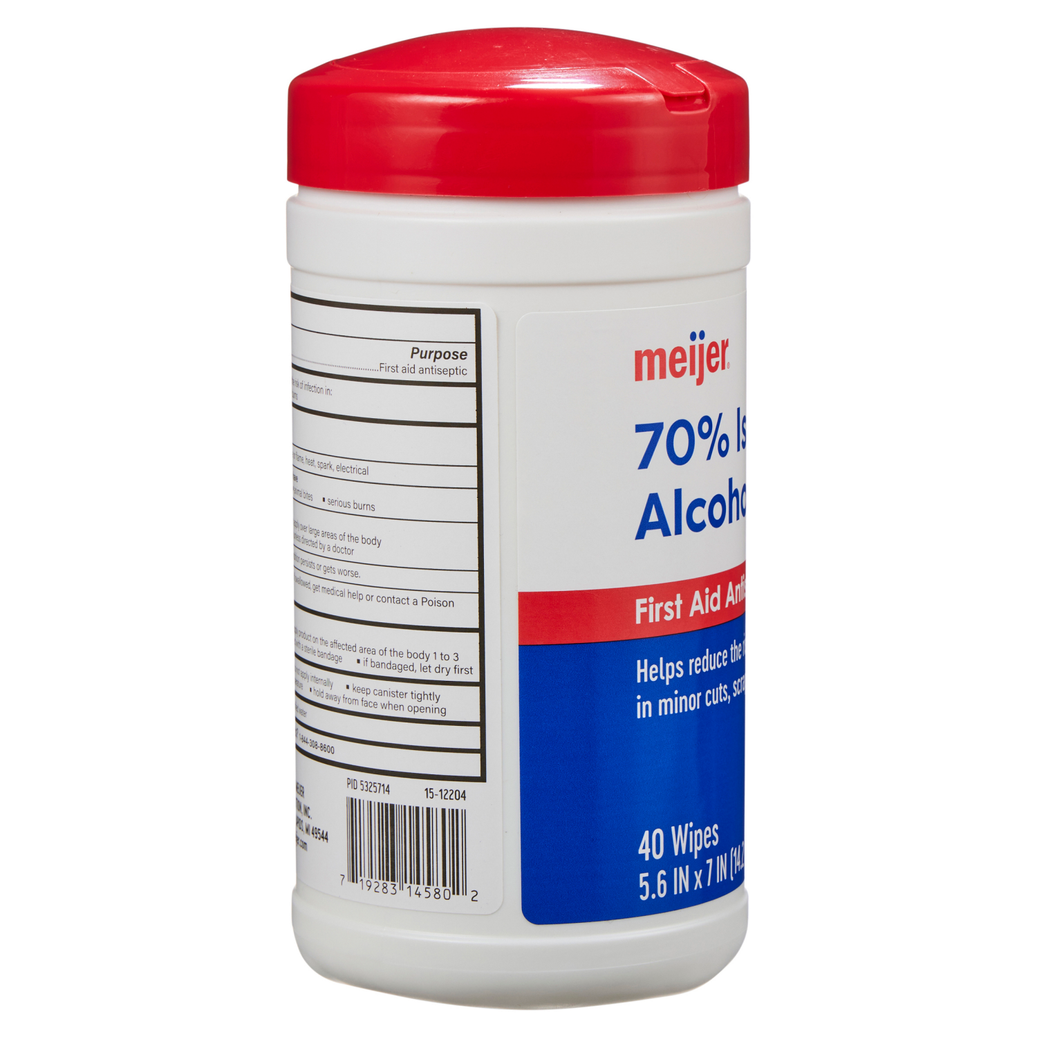 slide 2 of 3, Meijer Isopropyl Alcohol Wipes, 40 ct