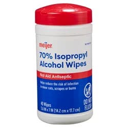 Meijer Isopropyl Alcohol Wipes