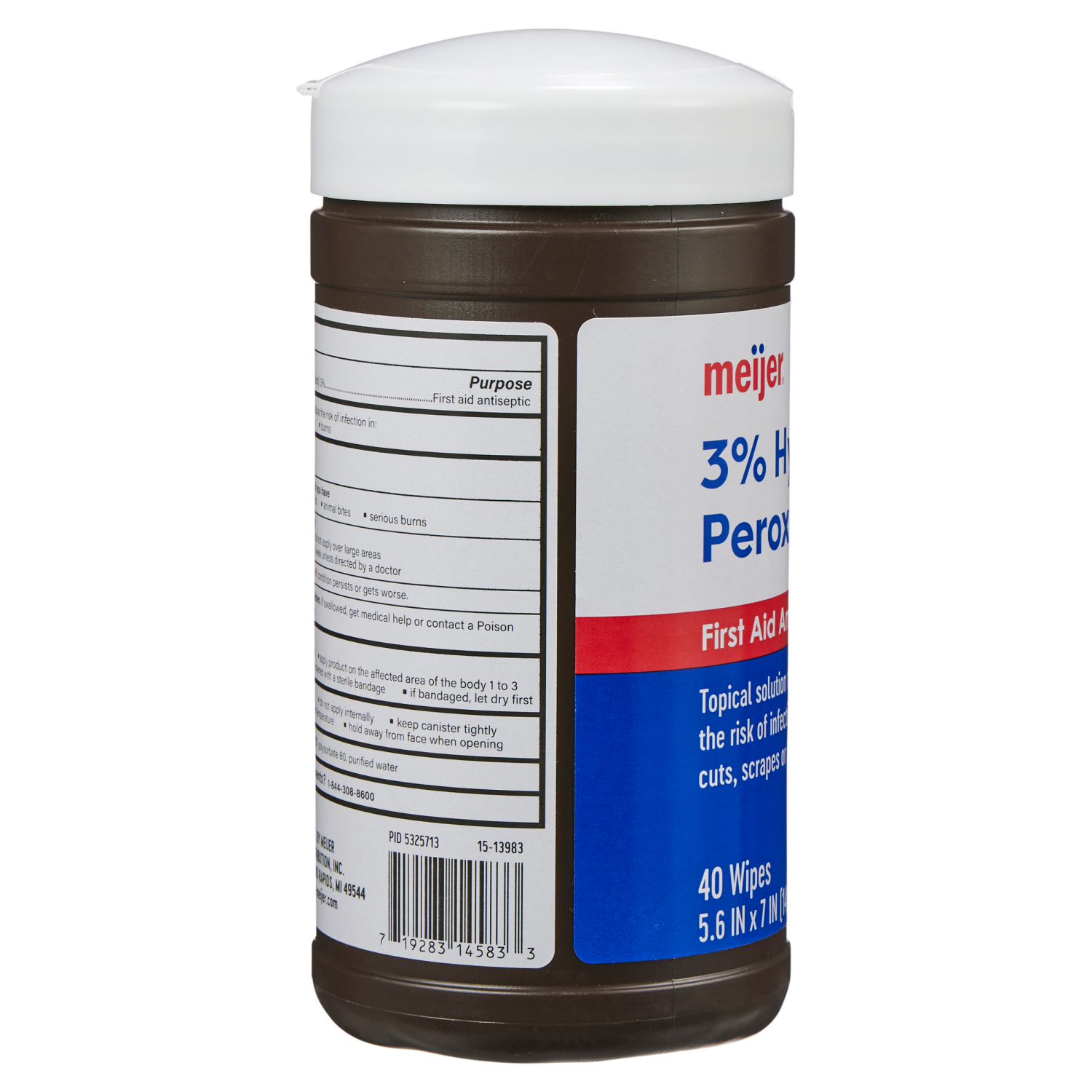 slide 2 of 3, Meijer Hydrogen Peroxide Wipes, 40 ct