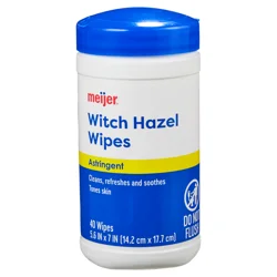 Meijer Witch Hazel Wipes, 40 Count